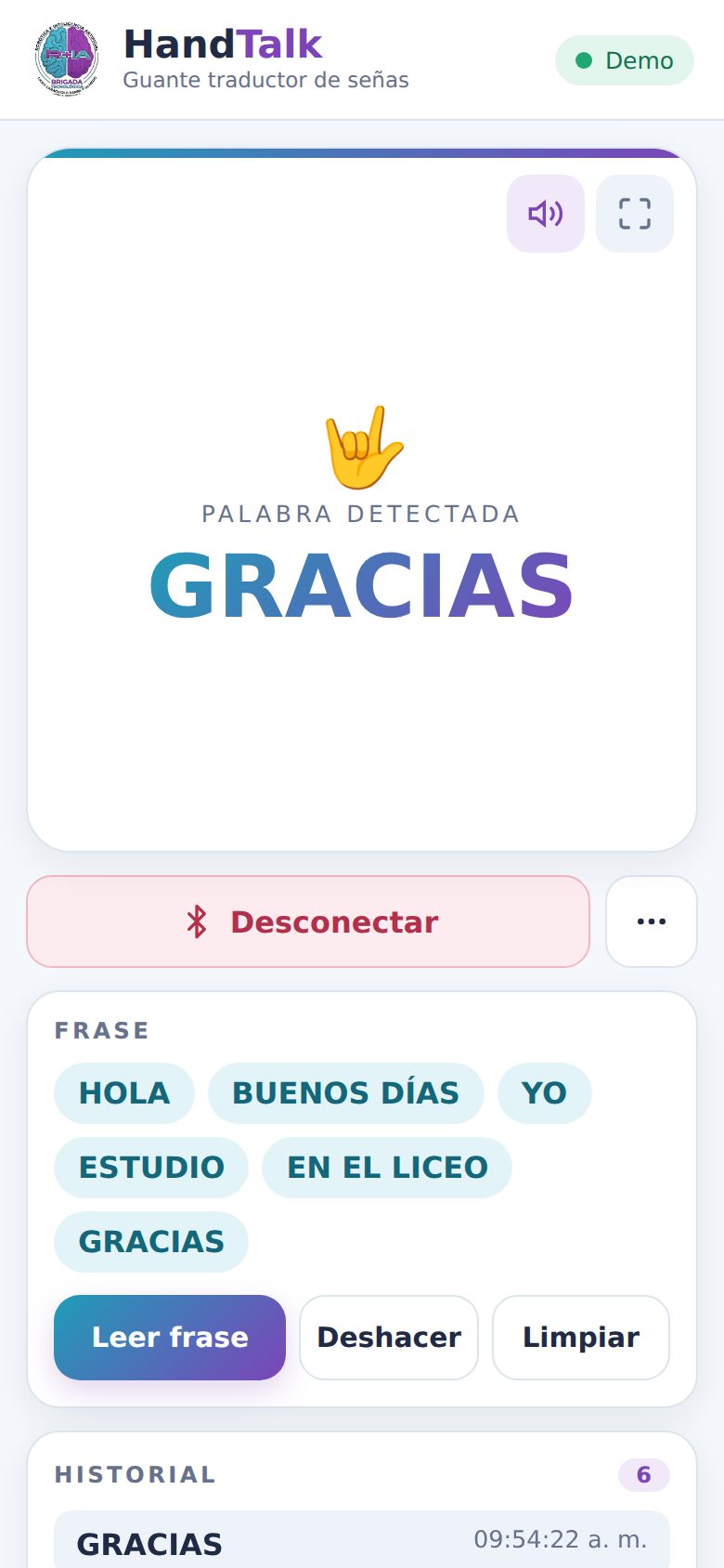 Palabra detectada